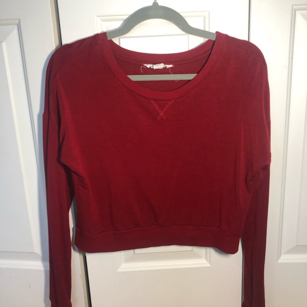 Red sweater like top from forever 21
